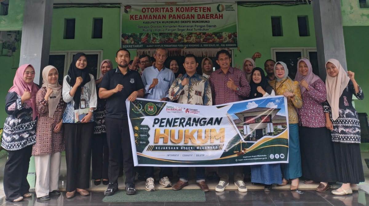Dinas Ketahanan Pangan Kabupaten Mukomuko Gelar Sosialisasi Hukum Pencegahan Tindak Pidana Korupsi Bersama Kejaksaan Negeri Mukomuko